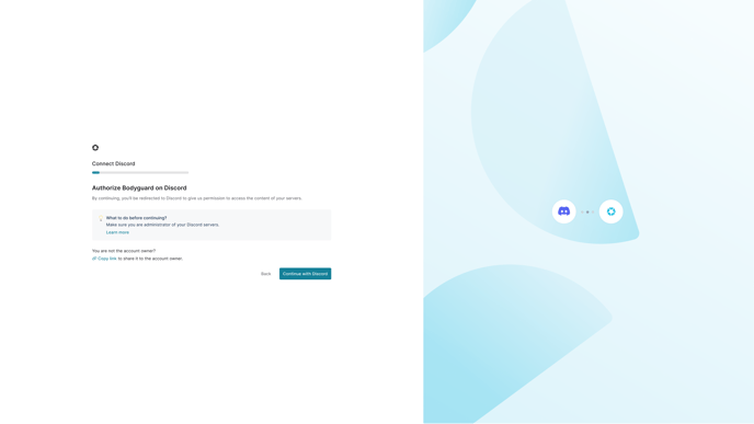 Discord Connection funnel - authorize