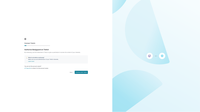 Twitch connection funnel - authorize