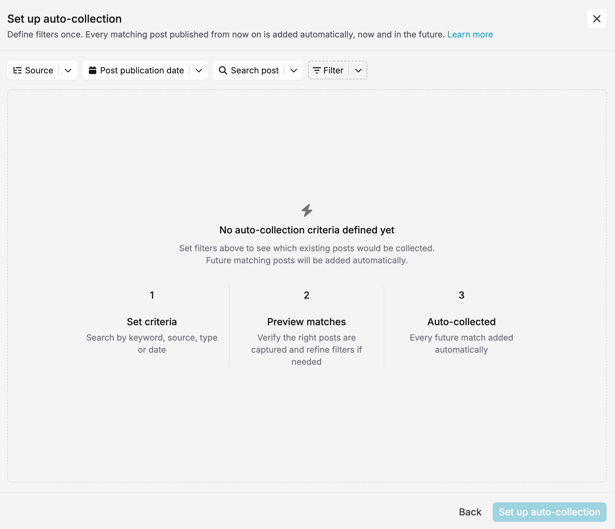 auto collection criteria